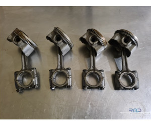 Connecting rod with piston...