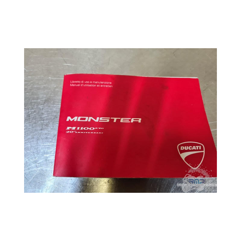 Livret d'utilisateur Ducati 1100 Monster Evo 20th anniversary  